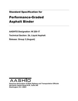 AASHTO M 320-17