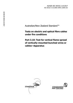 AS/NZS IEC 60332.3.10:2017