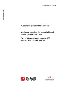 AS/NZS 60320.1:2004