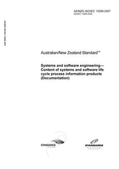 AS/NZS ISO/IEC 15289