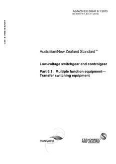 AS/NZS IEC 60947.6.1