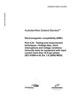 AS/NZS 61000.4.34:2007