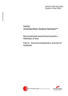 AS/NZS 4266.0(INT):2001