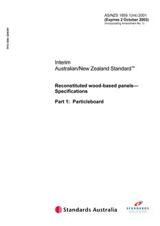 AS/NZS 1859.1(INT):2001