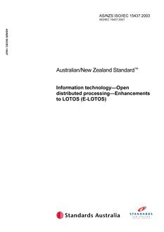 AS/NZS ISO/IEC 15437