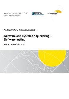 AS/NZS ISO/IEC/IEEE 29119.1