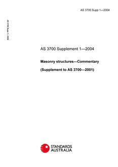 AS 3700 SUPP 1-2004