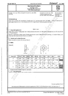 DIN 439-1 – DRAFT